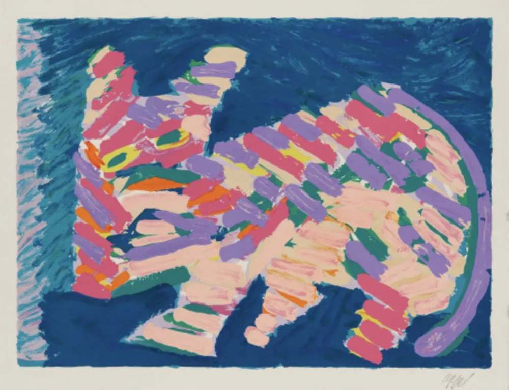 リトグラフ Appel - Resting Cat