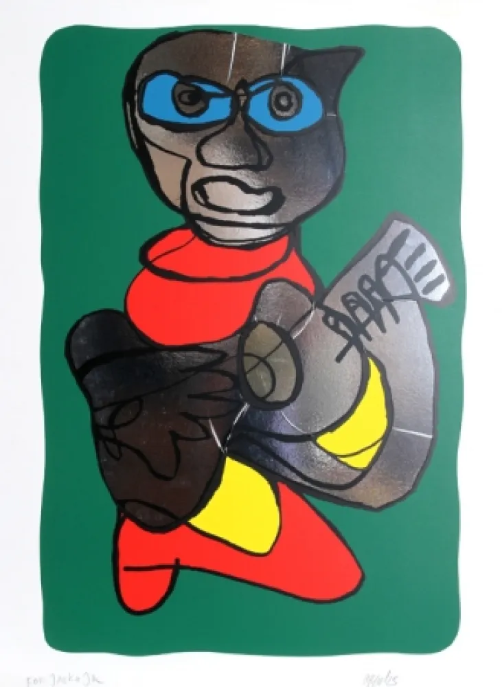 シルクスクリーン Appel - Singing Hands 2