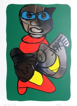 シルクスクリーン Appel - Singing Hands 2