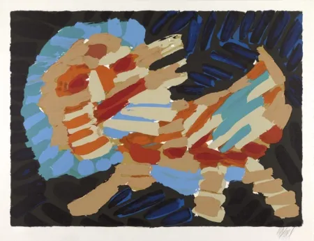 リトグラフ Appel - Smiling Cat