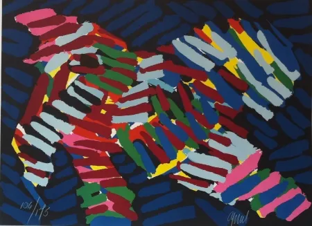 リトグラフ Appel - Tibetan bird