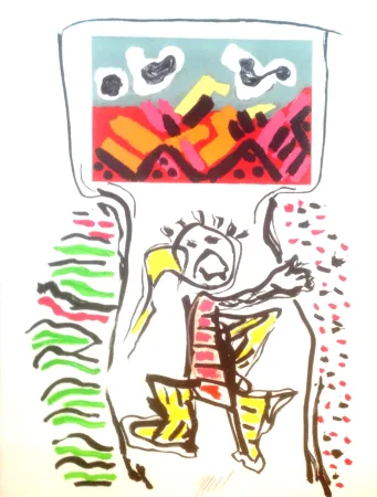 リトグラフ Appel - Un ami pour la vie 