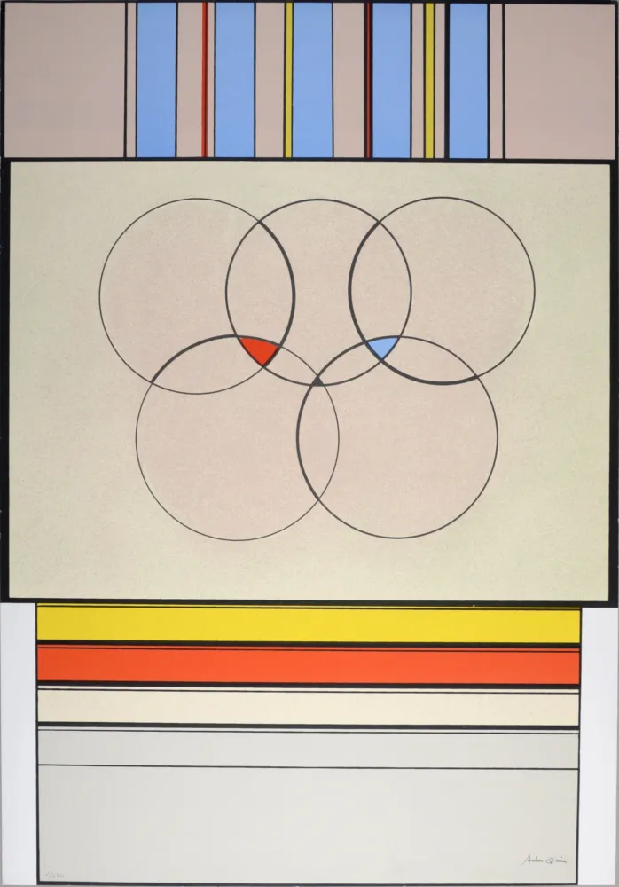 シルクスクリーン Arden-Quin - Composition