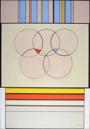 シルクスクリーン Arden-Quin - Composition