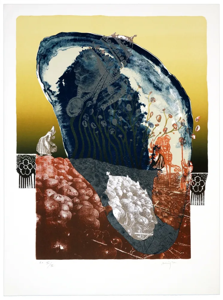 リトグラフ Aritza - Le chant de patatas