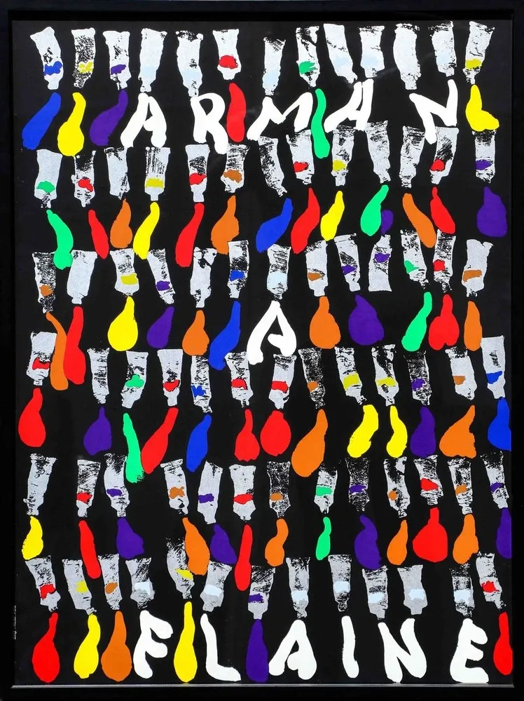 シルクスクリーン Arman - Arman a Flaine, 1981, Large Screenprint