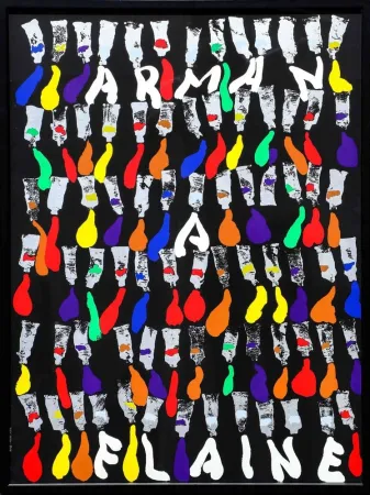 シルクスクリーン Arman - Arman a Flaine, 1981, Large Screenprint