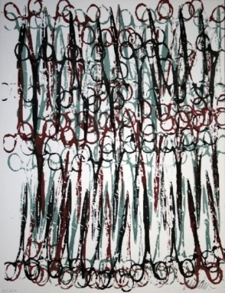 リトグラフ Arman - Ciseaux