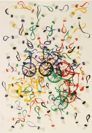 リトグラフ Arman - Composition