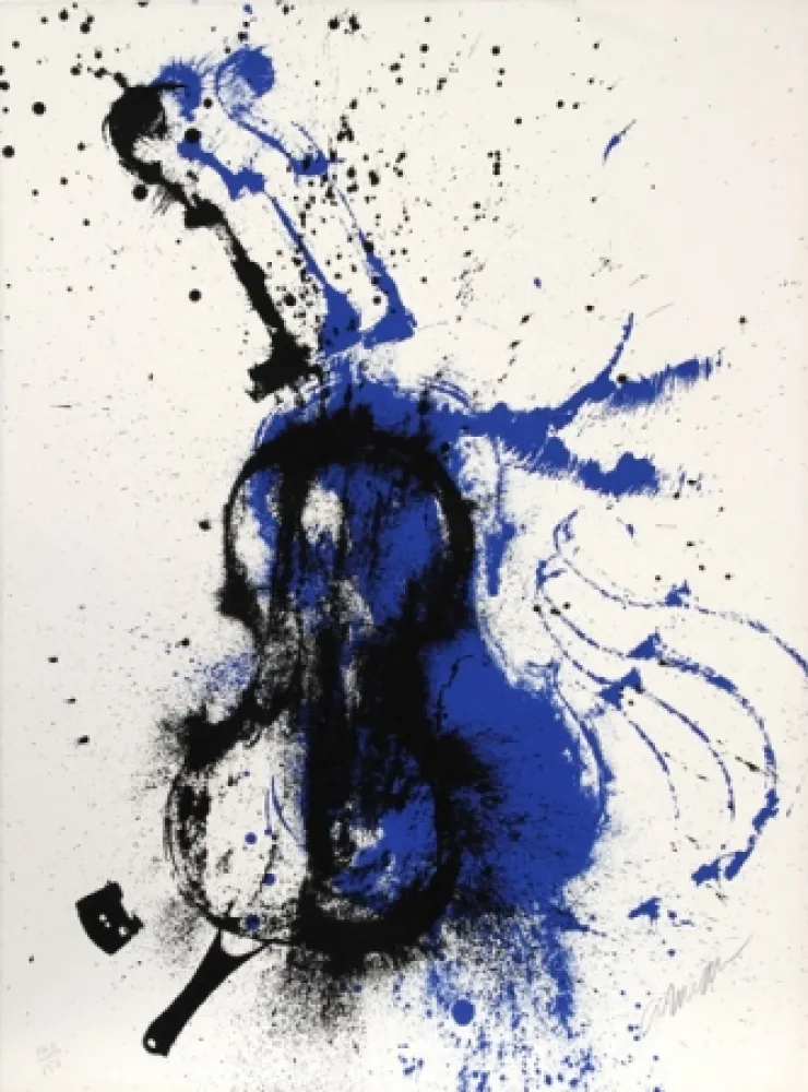 シルクスクリーン Arman - Crossfire