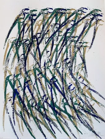 リトグラフ Arman - Dinosaurus' Fangs