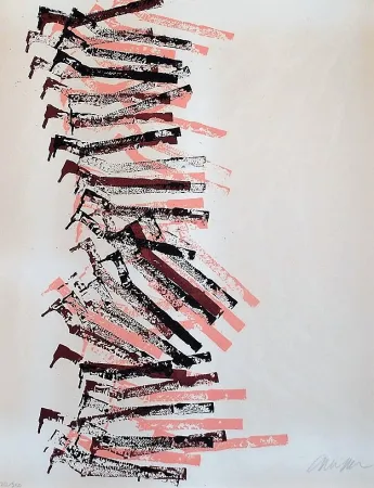 リトグラフ Arman - Drill's Fall