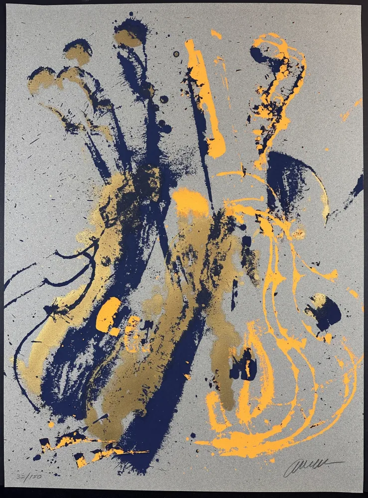 シルクスクリーン Arman - Grey Mood