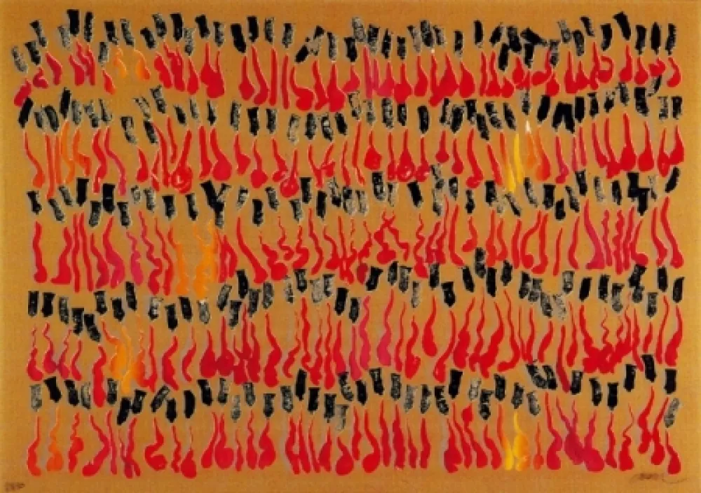 多数の Arman - Inclusion tubes de gouache