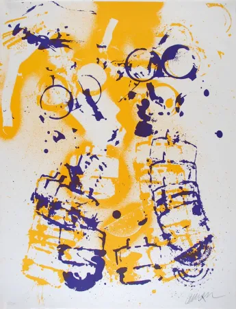 リトグラフ Arman - L'intérieur des choses V : Le Masque à Gaz