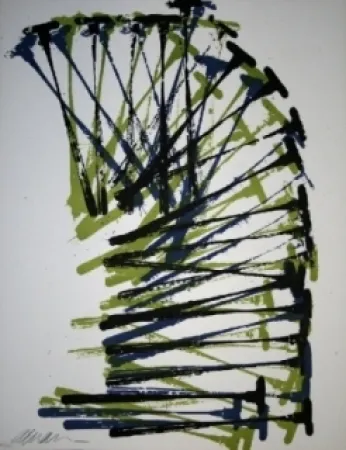 リトグラフ Arman - Marteaux