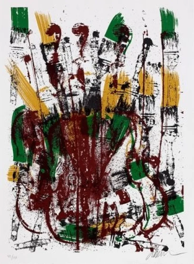 シルクスクリーン Arman - Melodie brossée 1