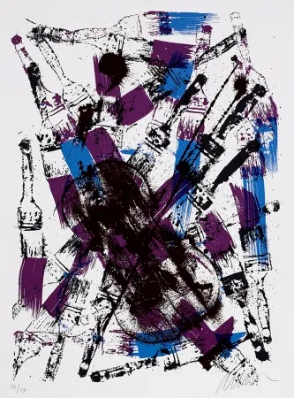 シルクスクリーン Arman - Melodie brossée II.