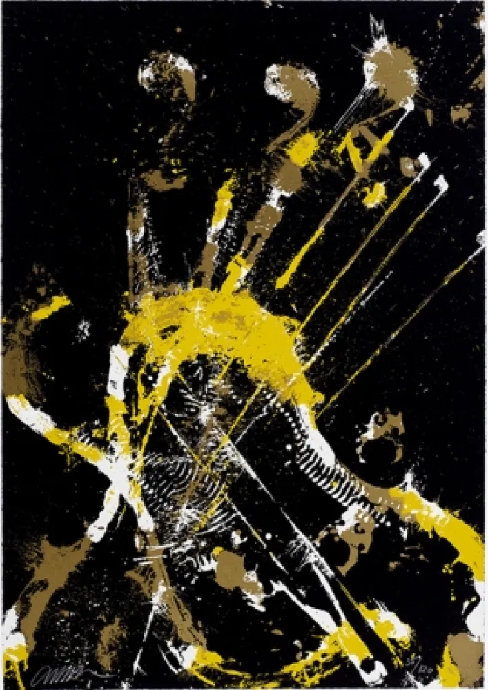 シルクスクリーン Arman - Melody for Strings 2