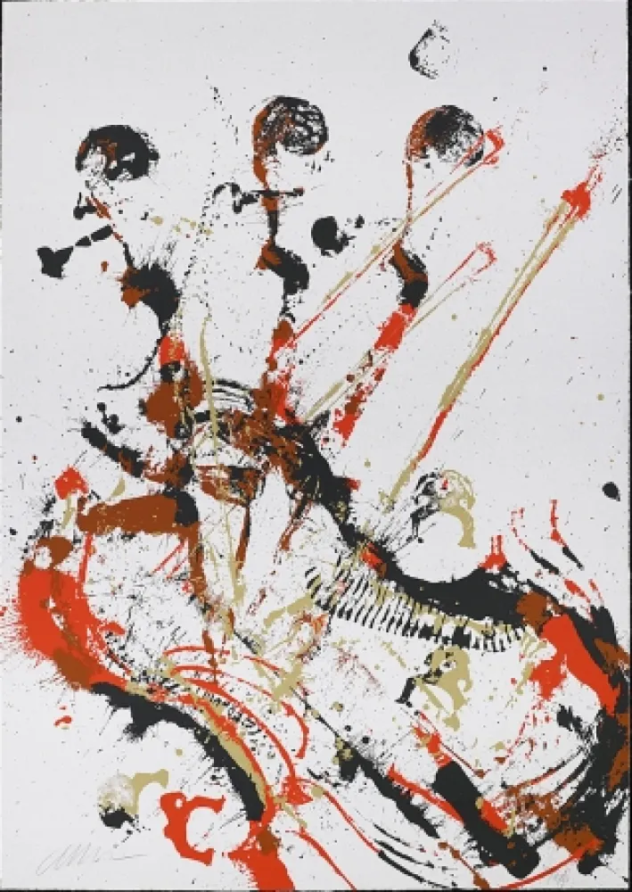 シルクスクリーン Arman - Melody for Strings II