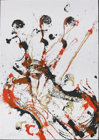 シルクスクリーン Arman - Melody for Strings II