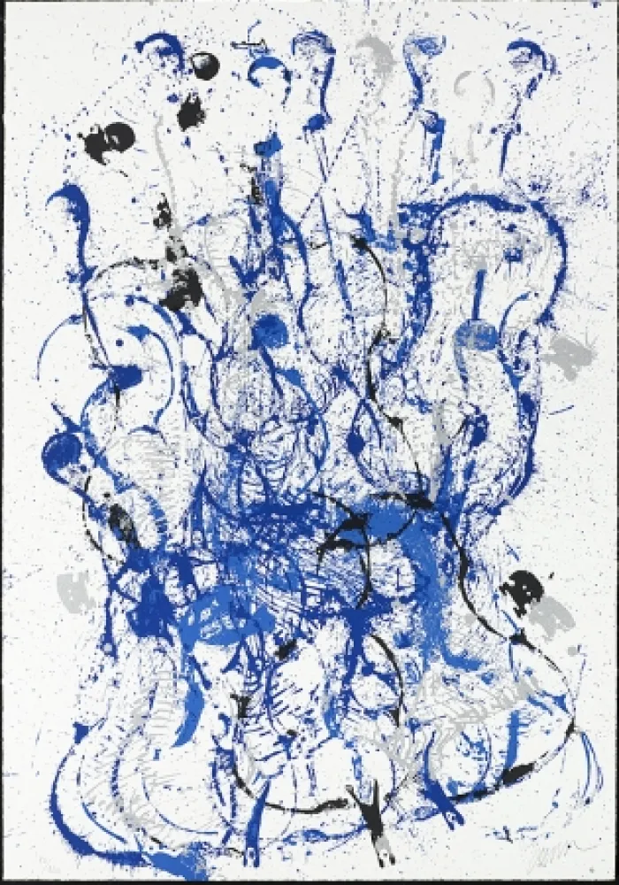 シルクスクリーン Arman - Melody for Strings IV