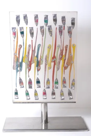 技術的なありません Arman - Paint Tubes, circa 1967 - Hand-signed