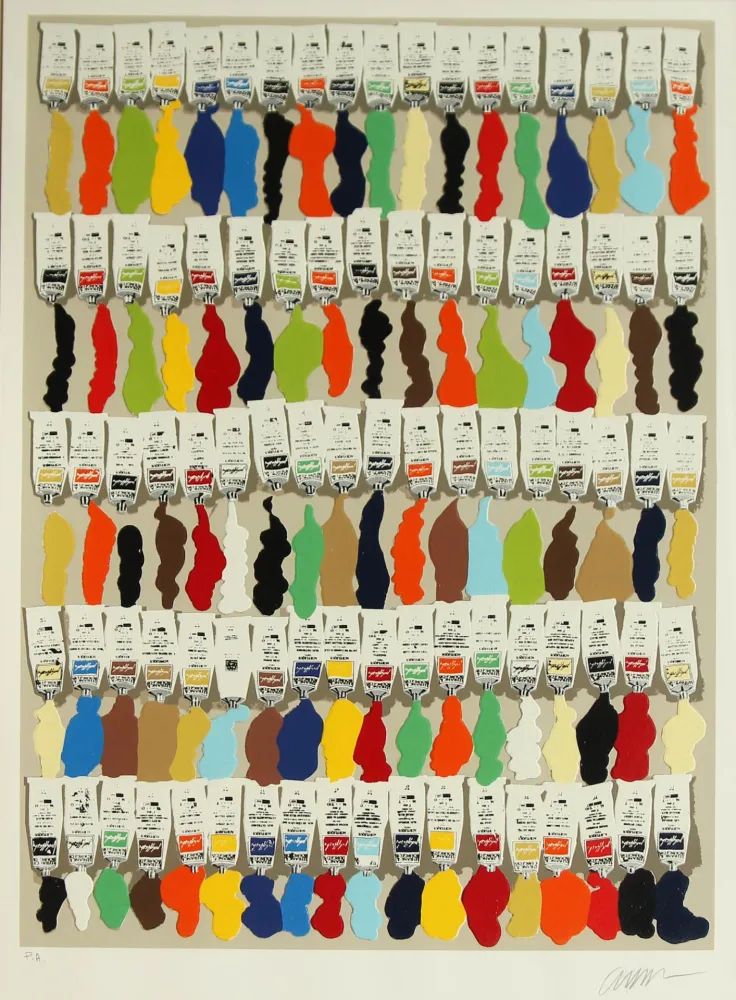 シルクスクリーン Arman - SENZA TITOLO