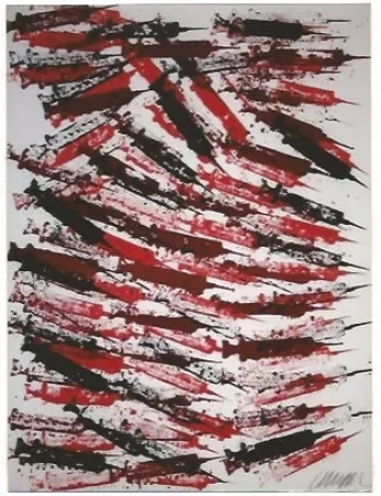 リトグラフ Arman - Seringues