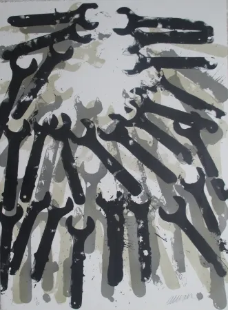 リトグラフ Arman - Tools 1