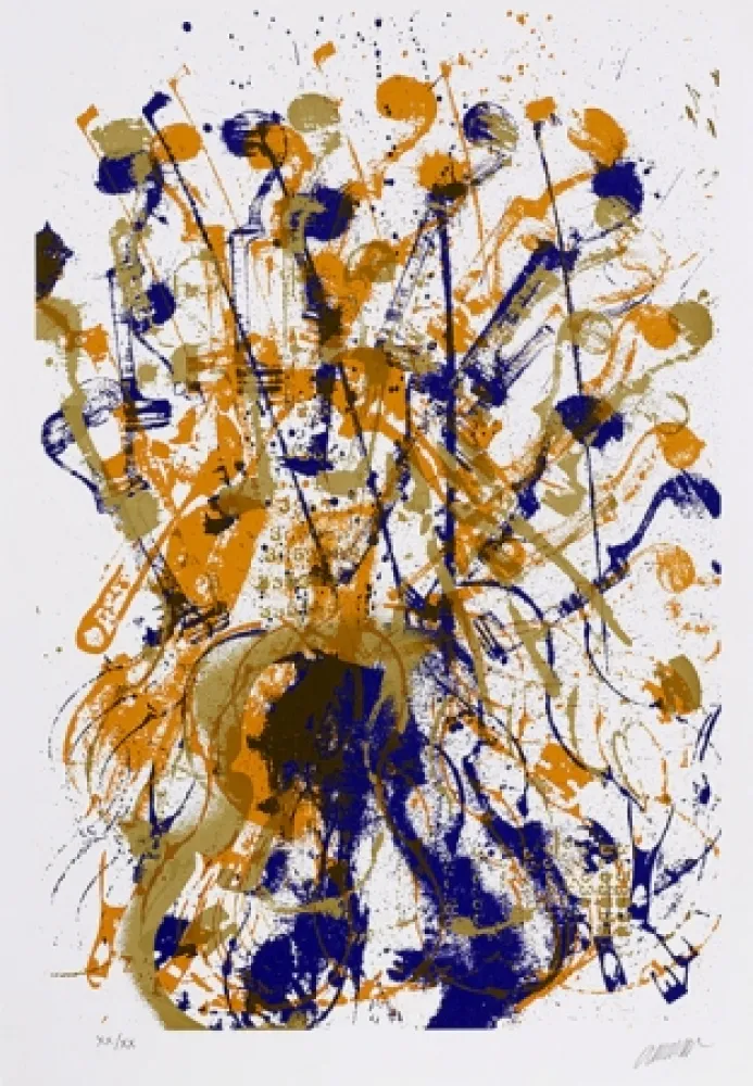 シルクスクリーン Arman - Trio à cordes I