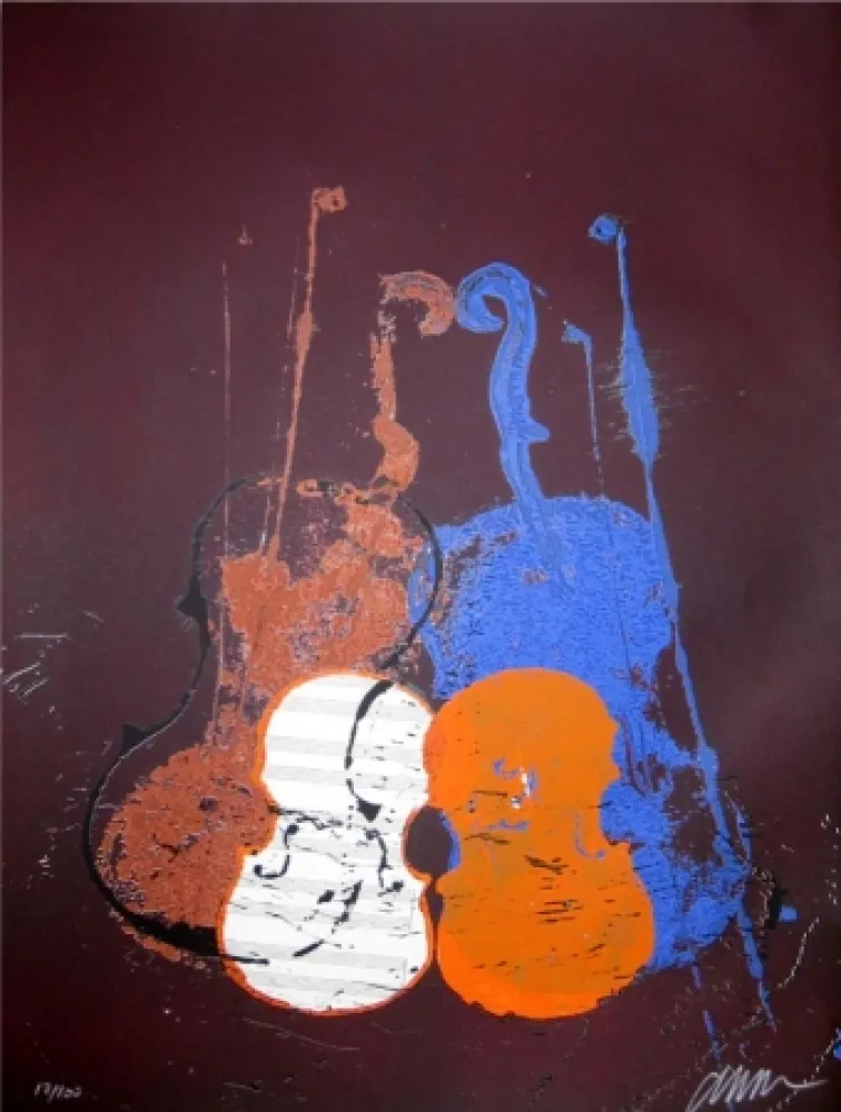 シルクスクリーン Arman - Untitled (Mélodie)