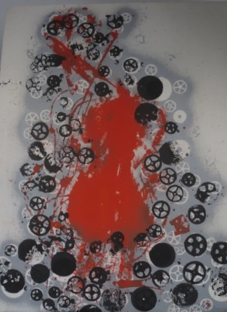 リトグラフ Arman - Violon