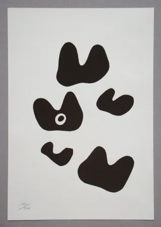 シルクスクリーン Arp - Constellation avec cinq éléments