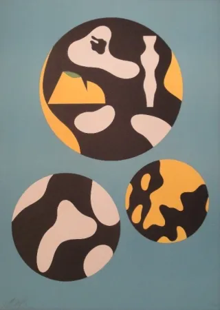 リトグラフ Arp - De la famille des étoiles.