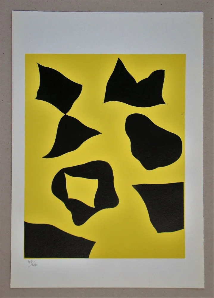 木版 Arp - Es schneit nach oben