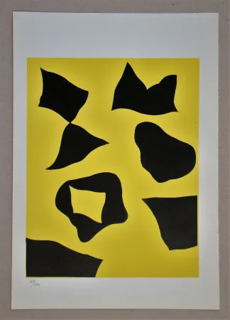 木版 Arp - Es schneit nach oben