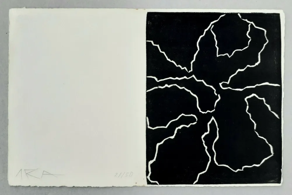 リノリウム彫版 Arp - Fleurs