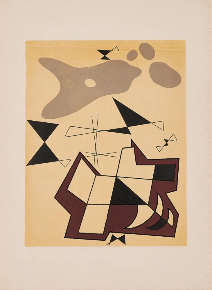 リトグラフ Arp - Jean Arp - Alberto Magnelli & Sophie Taeuber-Arp, Aux Nourritures Terrestres, 1950 