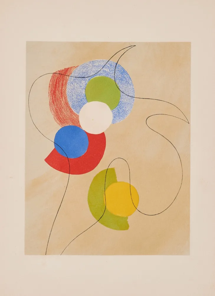 リトグラフ Arp - Jean Arp & Sonia Delaunay - Aux Nourritures Terrestres, 1950 