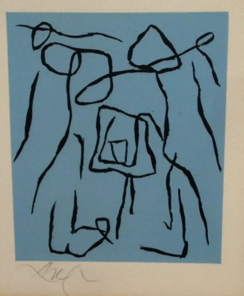 木版 Arp - Le rideau