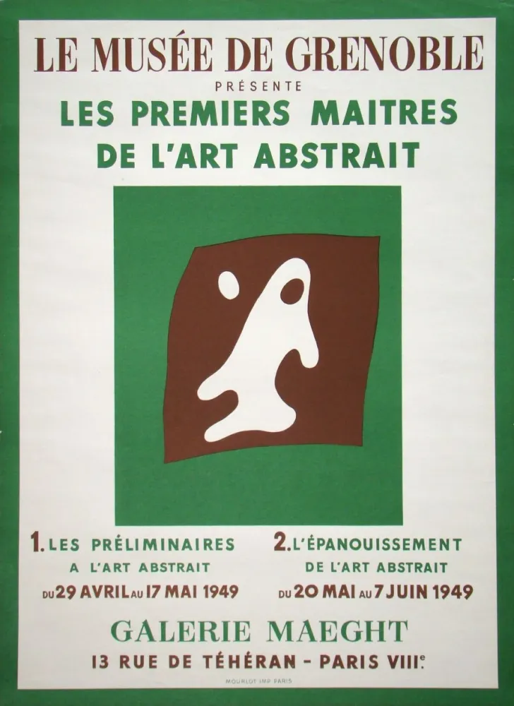掲示 Arp - Les premiers maîtres de l'art abstrait