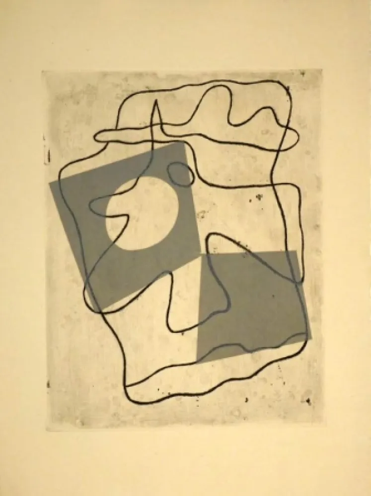 挿絵入り本 Arp - Vers le blanc infini. (Poèmes et gravures)