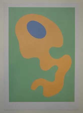 リトグラフ Arp - Wolkengeschöpf