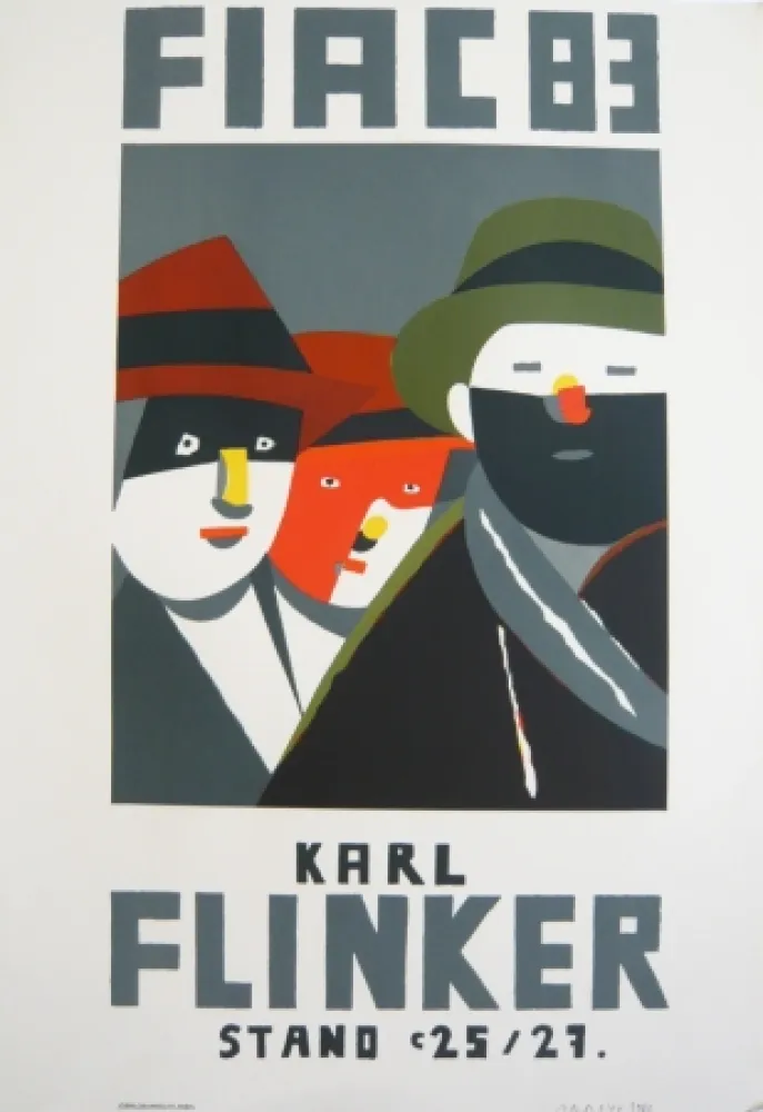 リトグラフ Arroyo - FIAC 1983