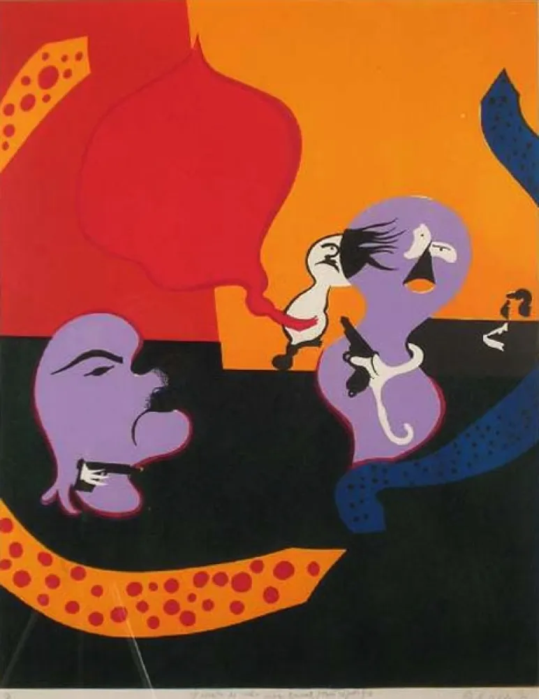 リトグラフ Arroyo - UNTITLED