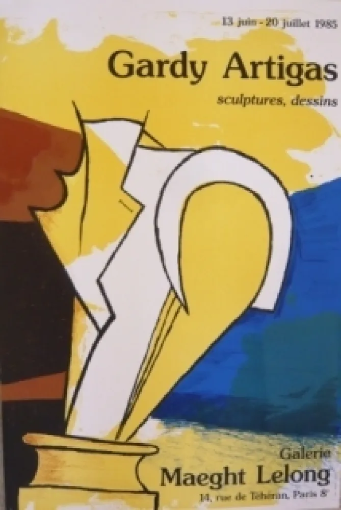 掲示 Artigas - Affiche exposition galerie Maeght Lelong