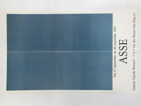 掲示 Asse - Galerie Claude Bernard