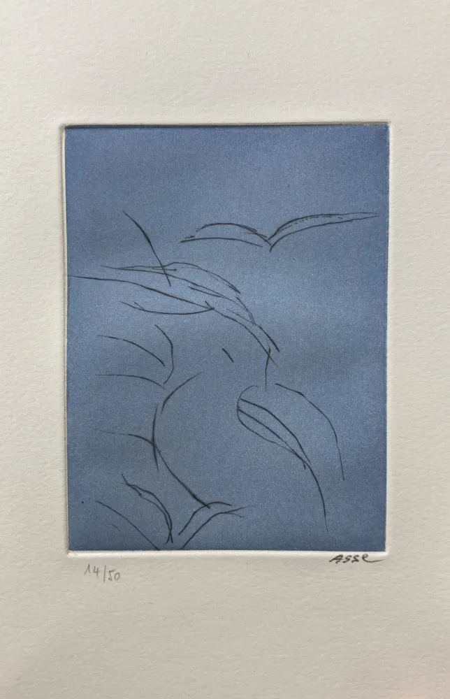 挿絵入り本 Asse - Notes sur Thème. 9 pointes sèches. 