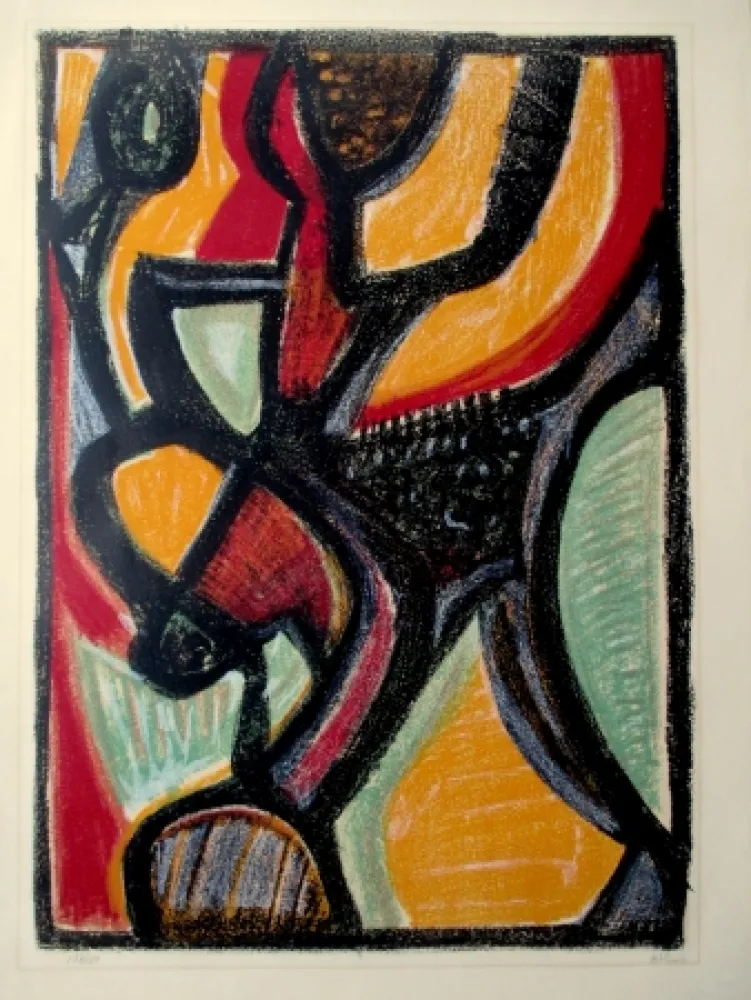 リトグラフ Atlan - Astarté